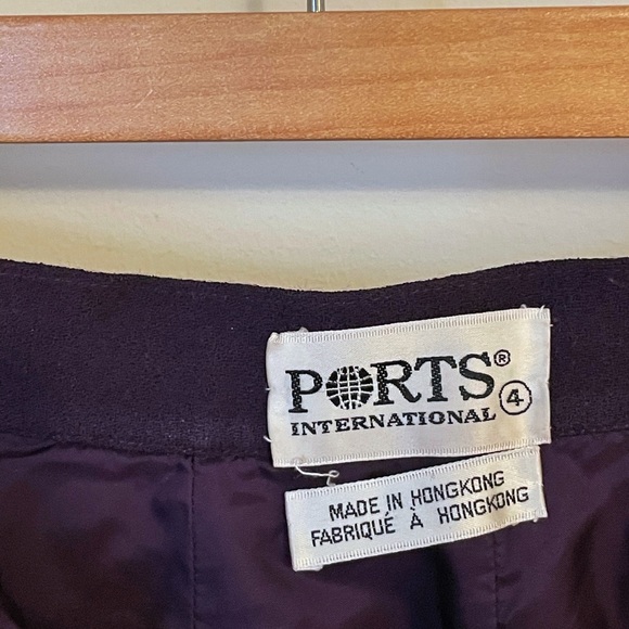 Ports International wool purple high rise pants - Picture 10 of 13